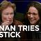 Conan Tries On Julia Louis-Dreyfus’ Lipstick | Conan O’Brien Needs A Friend