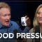 Conan Shows Off His Blood Pressure Monitor (Feat. Lisa Kudrow) | Conan O’Brien Needs A Friend